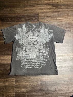 Rare Vintage Official Dc Comics Superman Man Of Steel Shirt Sz L
